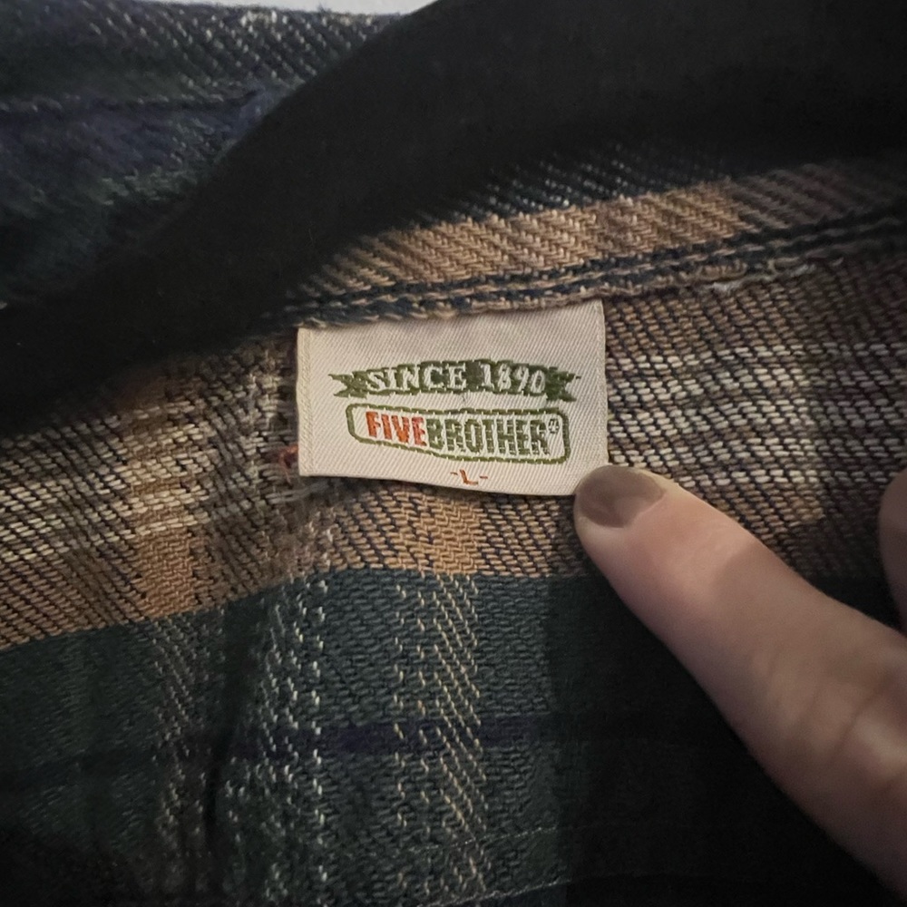 Vintage Five Brothers Flannel - Picture 6 of 8